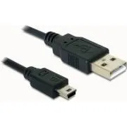 Kabel Delock USB 2.0-A > USB mini-B 5-pinowy, 1 m, wtyk/wtyk