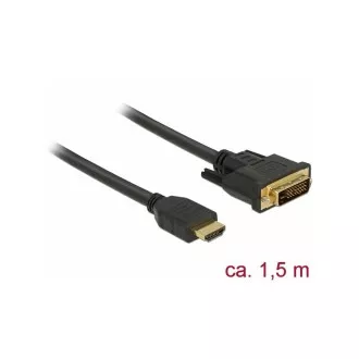 Kabel Delock HDMI do DVI 24 1 dwukierunkowy 3 m