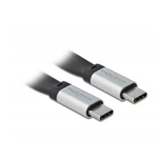 Delock USB 3.2 Gen 2, płaski kabel taśmowy FPC, USB Type-C™ do USB Type-C™, 22 cm, PD 3 A E-Marker