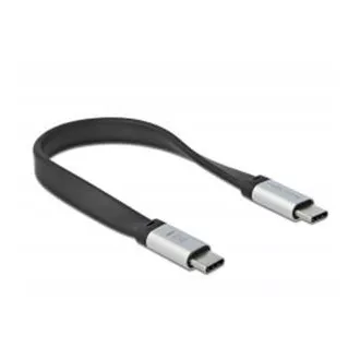 Delock USB 3.2 Gen 2, płaski kabel taśmowy FPC, USB Type-C™ do USB Type-C™, 22 cm, PD 3 A E-Marker