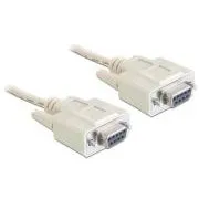 Kabel szeregowy Delock Null modem 9-stykowy żeński/żeński 3 m