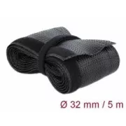Dziana osłona na rzep Delock 5 m x 32 mm, czarna
