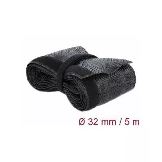 Dziana osłona na rzep Delock 5 m x 32 mm, czarna
