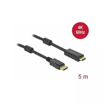 Kabel Delock z aktywnego DisplayPort 1.2 do HDMI, 4K, 60 Hz 5 m
