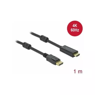 Kabel Delock z aktywnego DisplayPort 1.2 do HDMI, 4K, 60 Hz 1 m