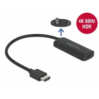 Adapter Delock HDMI-A męski > USB Type-C™ żeński (DP Alt Mode) 4K 60 Hz Adapter Delock HDMI-A męski > USB Type-C™ żeński (DP Alt Mode) 4K 60 Hz
