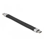 Delock USB 3.2 Gen 2, płaski kabel taśmowy FPC, USB Type-C do USB Type-C, 13 cm, PD 5 A, E-Marker