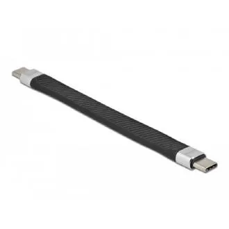 Delock USB 3.2 Gen 2, płaski kabel taśmowy FPC, USB Type-C do USB Type-C, 13 cm, PD 5 A, E-Marker Delock USB 3.2 Gen 2, płaski kabel taśmowy FPC, USB Type-C do USB Type-C, 13 cm, PD 5 A, E-Marker