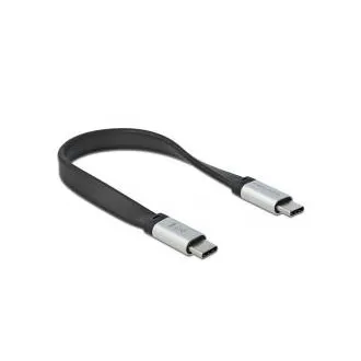 Delock USB 3.2 Gen 2, płaski kabel taśmowy FPC, USB Type-C do USB Type-C, 13 cm, PD 5 A, E-Marker Delock USB 3.2 Gen 2, płaski kabel taśmowy FPC, USB Type-C do USB Type-C, 13 cm, PD 5 A, E-Marker