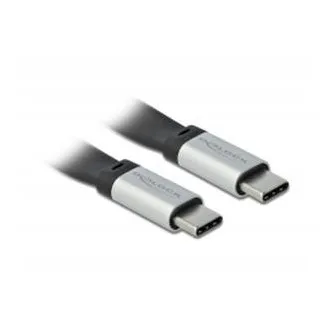 Delock USB 3.2 Gen 2, płaski kabel taśmowy FPC, USB Type-C do USB Type-C, 13 cm, PD 5 A, E-Marker Delock USB 3.2 Gen 2, płaski kabel taśmowy FPC, USB Type-C do USB Type-C, 13 cm, PD 5 A, E-Marker
