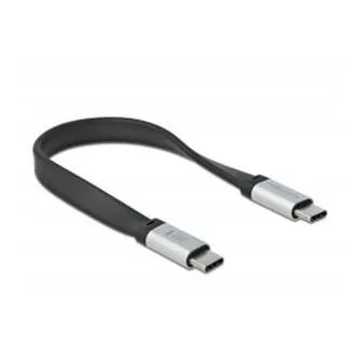 Delock USB 3.2 Gen 2, płaski kabel taśmowy FPC, USB Type-C do USB Type-C, 13 cm, PD 5 A, E-Marker Delock USB 3.2 Gen 2, płaski kabel taśmowy FPC, USB Type-C do USB Type-C, 13 cm, PD 5 A, E-Marker