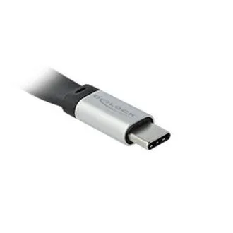 Delock USB 3.2 Gen 2, płaski kabel taśmowy FPC, USB Type-C do USB Type-C, 13 cm, PD 5 A, E-Marker Delock USB 3.2 Gen 2, płaski kabel taśmowy FPC, USB Type-C do USB Type-C, 13 cm, PD 5 A, E-Marker