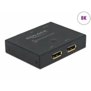 Przełącznik dwukierunkowy Delock DisplayPort 2 - 1 8K 30 Hz