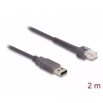 Kabel Delock RJ50 do USB 2.0 Type-A do czytnika kodów kreskowych, 2 m