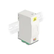 Skrzynka przyłączeniowa Delock Optical na szynę DIN z uchwytem złącza i 4 złączami LC Duplex