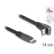Delock – płaski kabel taśmowy USB 2.0 z wtykiem USB Type-C do wtyku USB Type-C, kątowy