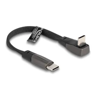 Delock – płaski kabel taśmowy USB 2.0 z wtykiem USB Type-C do wtyku USB Type-C, kątowy Delock – płaski kabel taśmowy USB 2.0 z wtykiem USB Type-C do wtyku USB Type-C, kątowy