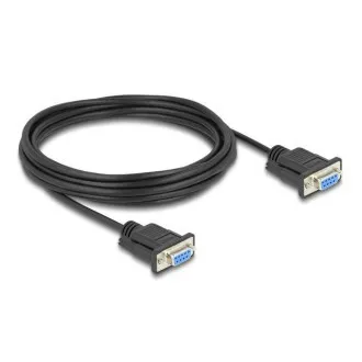 Delock Kabel szeregowy RS-232 D-Sub9, typ „gniazdo–gniazdo”, długość 5 m Delock Kabel szeregowy RS-232 D-Sub9, typ „gniazdo–gniazdo”, długość 5 m