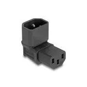 Adapter zasilania Delock IEC 60320 - C14 do C13, wtyczka/gniazdo, 2,5 A, 90°, kąt prosty