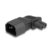 Adapter zasilania Delock IEC 60320 - C14 do C7, wtyczka/gniazdo, 2,5 A, 90°, kąt prosty