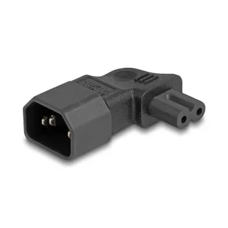 Adapter zasilania Delock IEC 60320 - C14 do C7, wtyczka/gniazdo, 2,5 A, 90°, kąt prosty