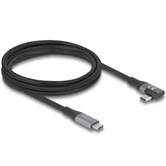 Kabel USB Delock 20 Gb/s, prawy/lewy USB PD 3.1 Extended Power Range 240 W 2 m