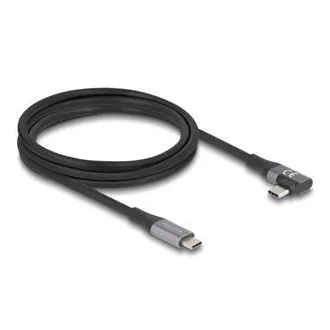 Kabel USB Delock 20 Gb/s, prawy/lewy USB PD 3.1 Extended Power Range 240 W 2 m