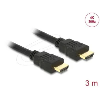 Kabel Delock High Speed HDMI z Ethernetem - HDMI A męski > HDMI A męski 4K 3m Kabel Delock High Speed HDMI z Ethernetem - HDMI A męski > HDMI A męski 4K 3m