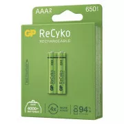 GP AAA ReCyko 650 mAh, akumulator, (HR03) 2 szt. PP