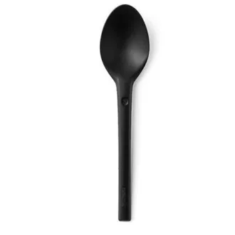 REFORK - Łyżki z naturalnego materiału, czarne, 25 szt.