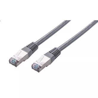 C-TECH Patchcord Cat5e, FTP, szary, 10m