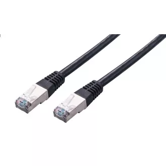 C-TECH Patchcord Cat5e, FTP, czarny, 0,5 m