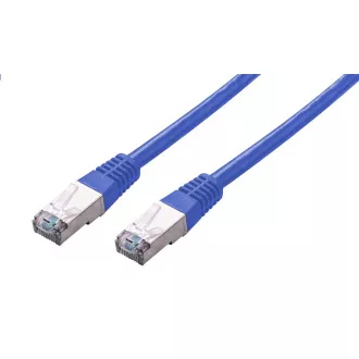 C-TECH Patchcord Cat5e, FTP, niebieski, 1m