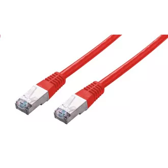 C-TECH Kabel patchcord Cat5e, FTP, czerwony, 1m