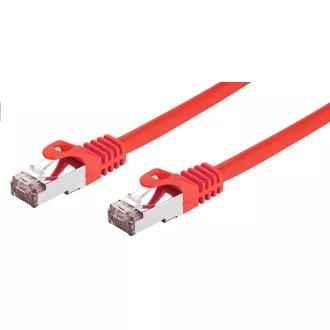 C-TECH Patchcord Cat6, FTP, czerwony, 0,5m