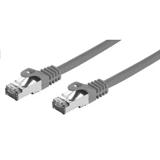 C-TECH Patchcord Cat7, S/FTP, szary, 0,25 m