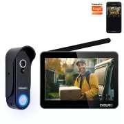 EVOLVEO DoorPhone W7, domowy bezprzewodowy wideotelefon z monitorem WiFi czarny