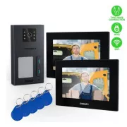 EVOLVEO DoorPhone AP2-2 wideodomofon przewodowy dla dwóch mieszkań z aplikacją, czarny