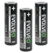 EVOLVEO LiPower 217 Max 5000 – akumulatory litowo-jonowe 21700 (3,7 V / 5000 mAh), 3 szt.