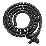 EVOLVEO CableHold, organizer do kabli, 2,5 m x 2 cm, samozaciskowy, czarny