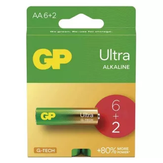 GP AA Ultra Alkaline (LR6) - 8 szt.