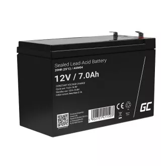 Bezobsługowy akumulator Green Cell AGM VRLA 12V 7Ah do zasilaczy UPS