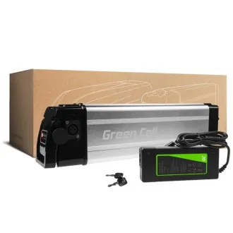 Akumulator do roweru elektrycznego Green Cell 36V 10,4Ah 396Wh Silverfish Ebike 4 pin do Powerhog, Volta, E-Trends, Zündapp z ładowarką