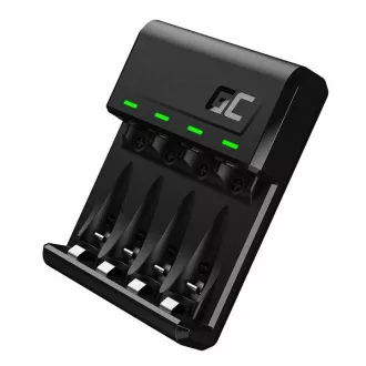 Ładowarka Green Cell VitalCharger do akumulatorów AA AAA R6 R03 Ni-MH z portem Micro USB i USB-C