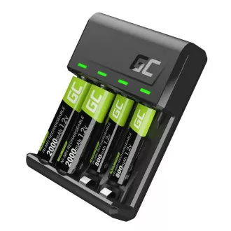 Zestaw Green Cell GC VitalCharger i akumulator NiMH 2x AA 2000mAh 2x AAA 800mAh