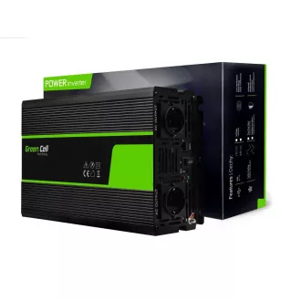 Przetwornica Green Cell 12 V na 230 V 1500 W/3000 W z czystą falą sinusoidalną Przetwornica Green Cell 12 V na 230 V 1500 W/3000 W z czystą falą sinusoidalną