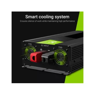 Przetwornica Green Cell 12 V na 230 V 1500 W/3000 W z czystą falą sinusoidalną Przetwornica Green Cell 12 V na 230 V 1500 W/3000 W z czystą falą sinusoidalną