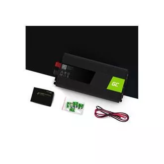 Przetwornica Green Cell 12 V na 230 V 1500 W/3000 W z czystą falą sinusoidalną Przetwornica Green Cell 12 V na 230 V 1500 W/3000 W z czystą falą sinusoidalną
