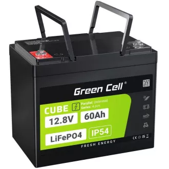 Akumulator Green Cell CUBE LiFePO4 60Ah 12,8V 768Wh fosforan litowo-żelazowy do silników elektrycznych, przyczep kempingowych, podnośników