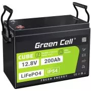 Akumulator Green Cell CUBE LiFePO4 200Ah 12,8V 2560Wh do przyczep kempingowych, paneli słonecznych, systemów off-grid, foodtrucków